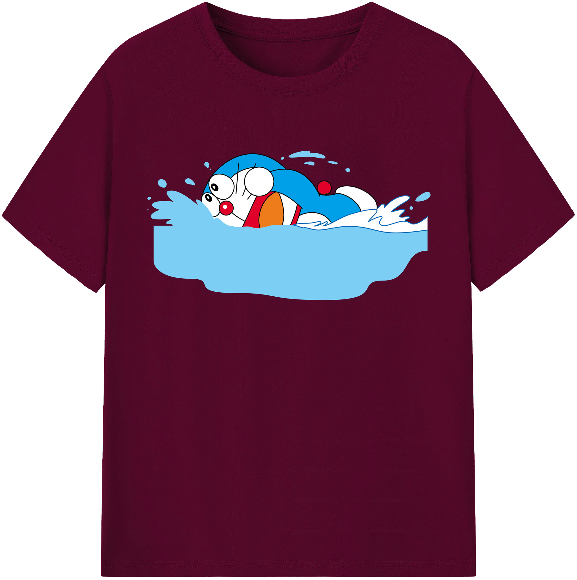 （画像用） ドラえもん Doraemon レディースカジュアルプリントTシャツ（綿100％）
